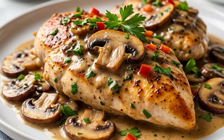 Creamy Mushroom Chicken Recipe