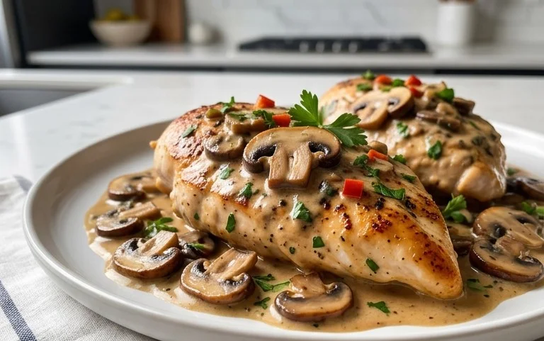 Creamy Mushroom Chicken Recipe