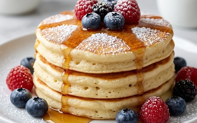 Fluffy Japanese Soufflé Pancakes