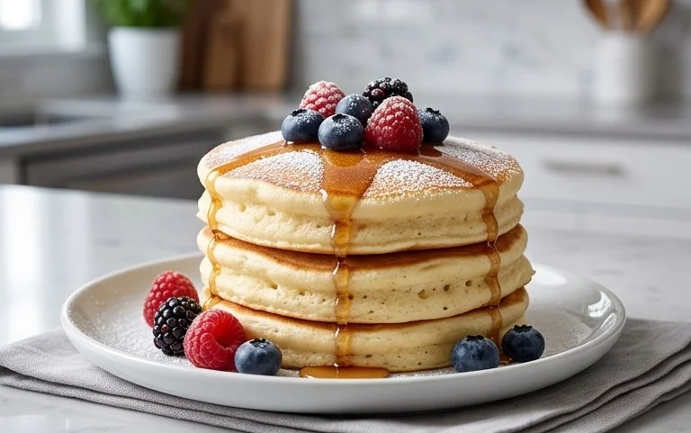 Fluffy Japanese Soufflé Pancakes