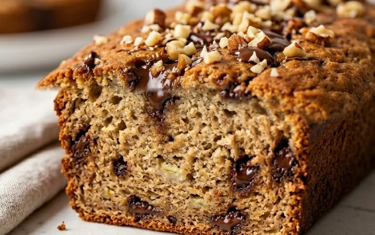 Healthy 5-Ingredient Flourless Banana Bread