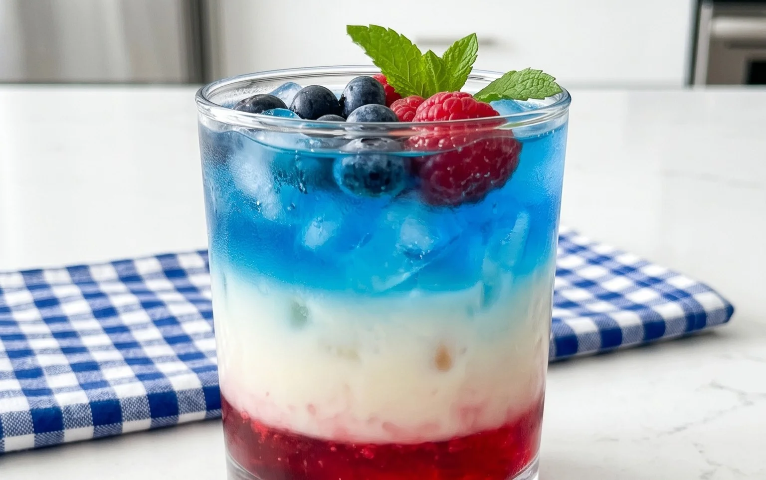 July 4th Layered Drinks Recipe