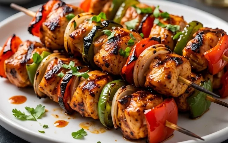 Mexican Barbecue Chicken Skewers