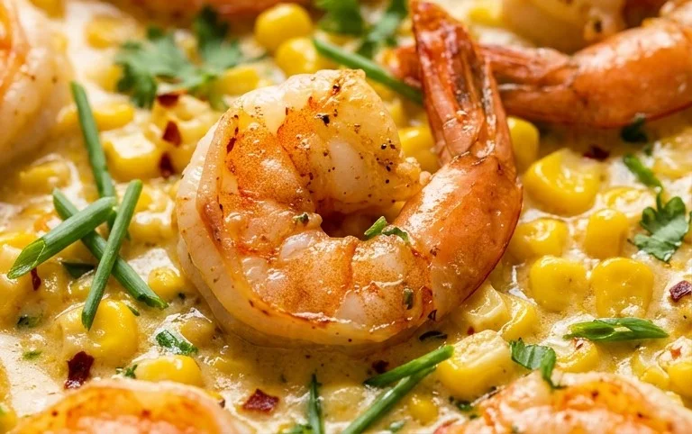 Shrimp and Creamed Corn (30 Minutes, One-Pan)