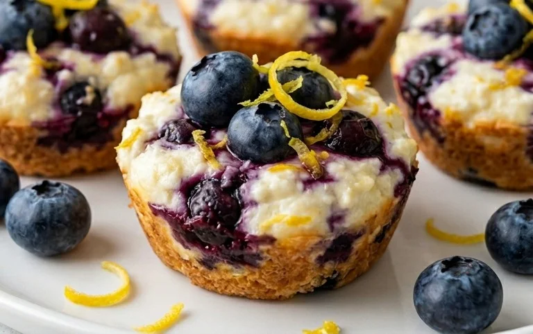 Blueberry and Lemon Zest Cottage Cheese Bites 