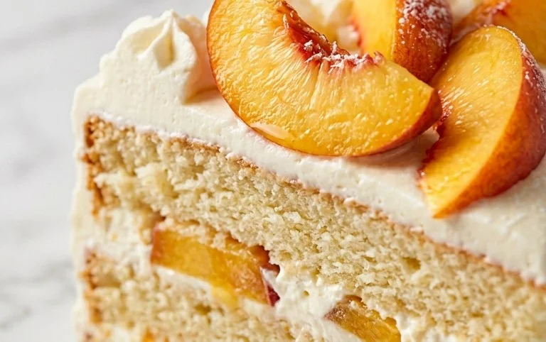 Peaches and Cream Cake