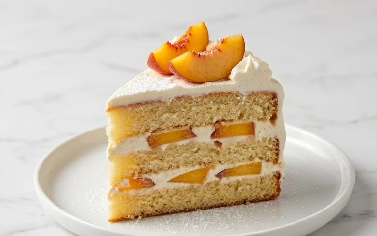 Peaches and Cream Cake