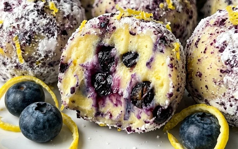 LEMON BLUEBERRY TRUFFLES