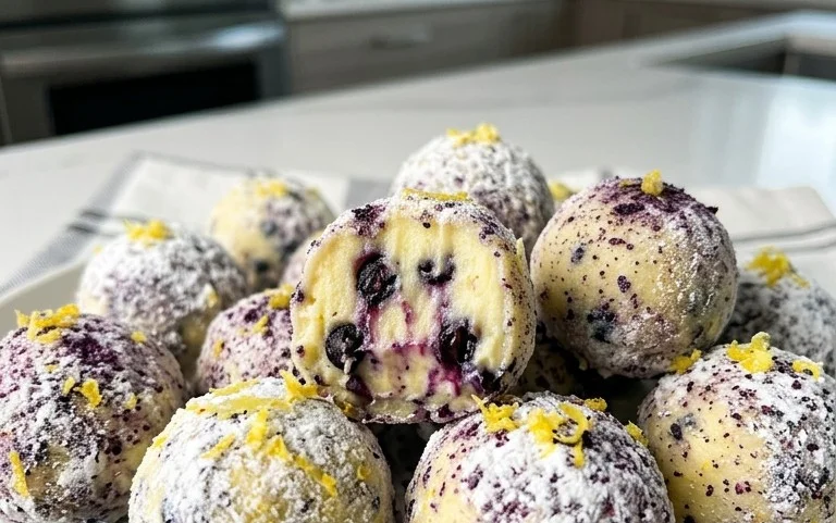 LEMON BLUEBERRY TRUFFLES