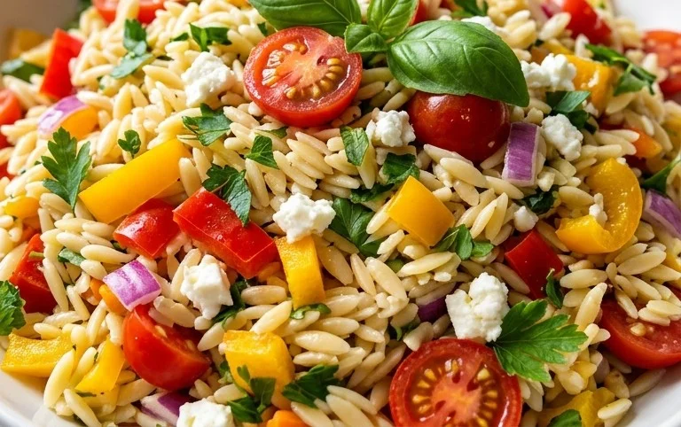 Rainbow Orzo Salad