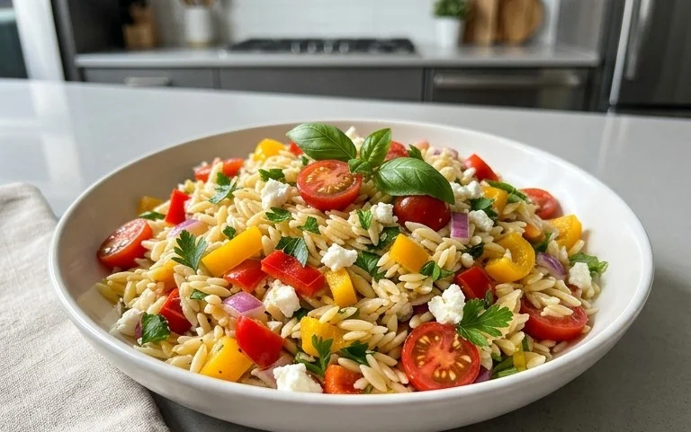 Rainbow Orzo Salad