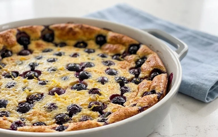 Lemon Blueberry Clafoutis