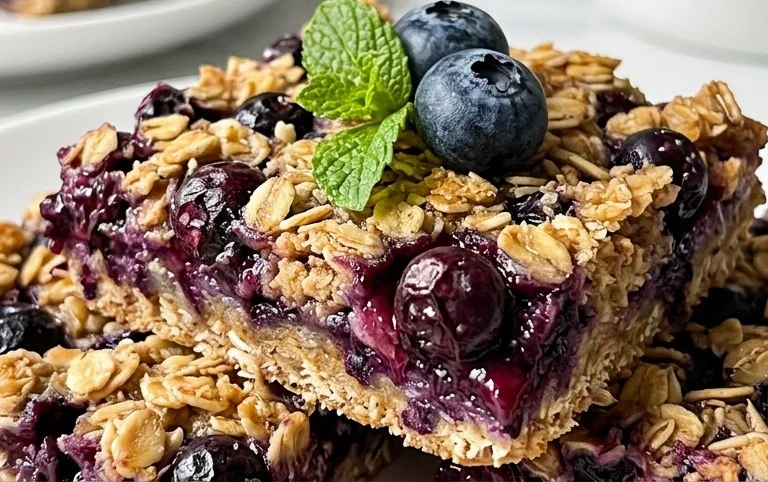 Blueberry Oatmeal Bars