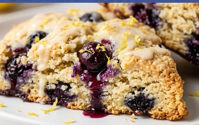 Almond Flour Lemon Blueberry Scones