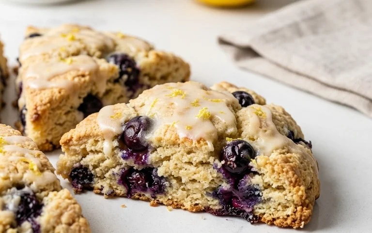 Almond Flour Lemon Blueberry Scones
