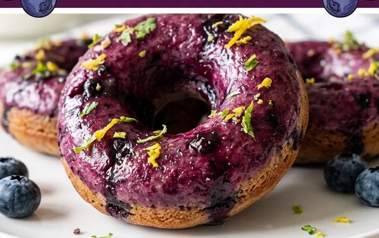 Wild Blueberry Cake Donuts