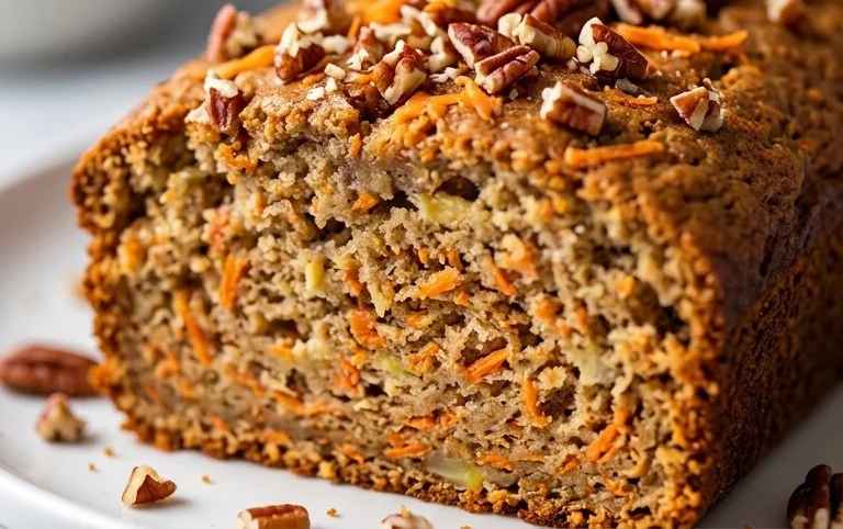 Dairy Free Carrot Cake Banana Bread
