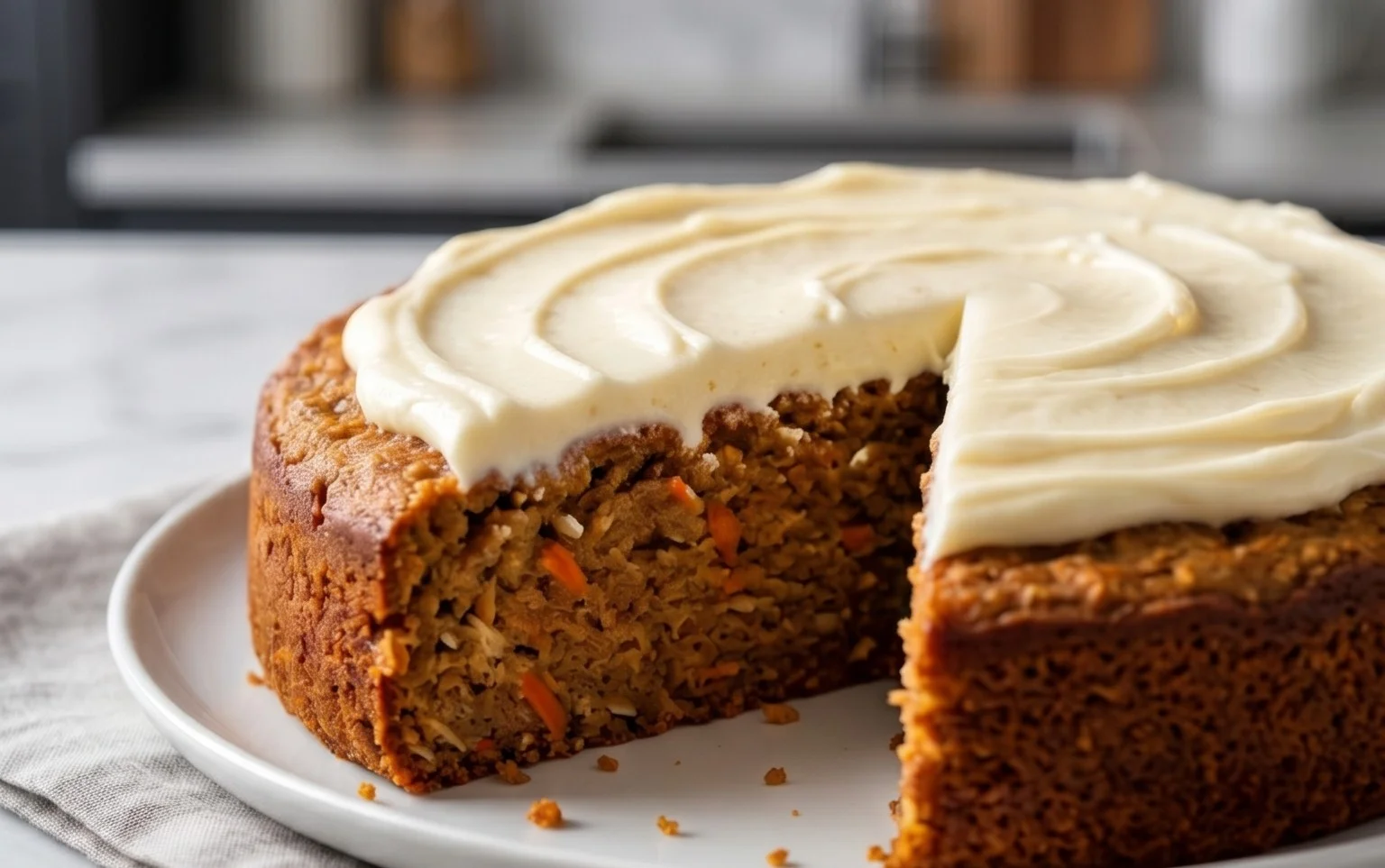 Easy Flourless Oatmeal Carrot Cake Recipe
