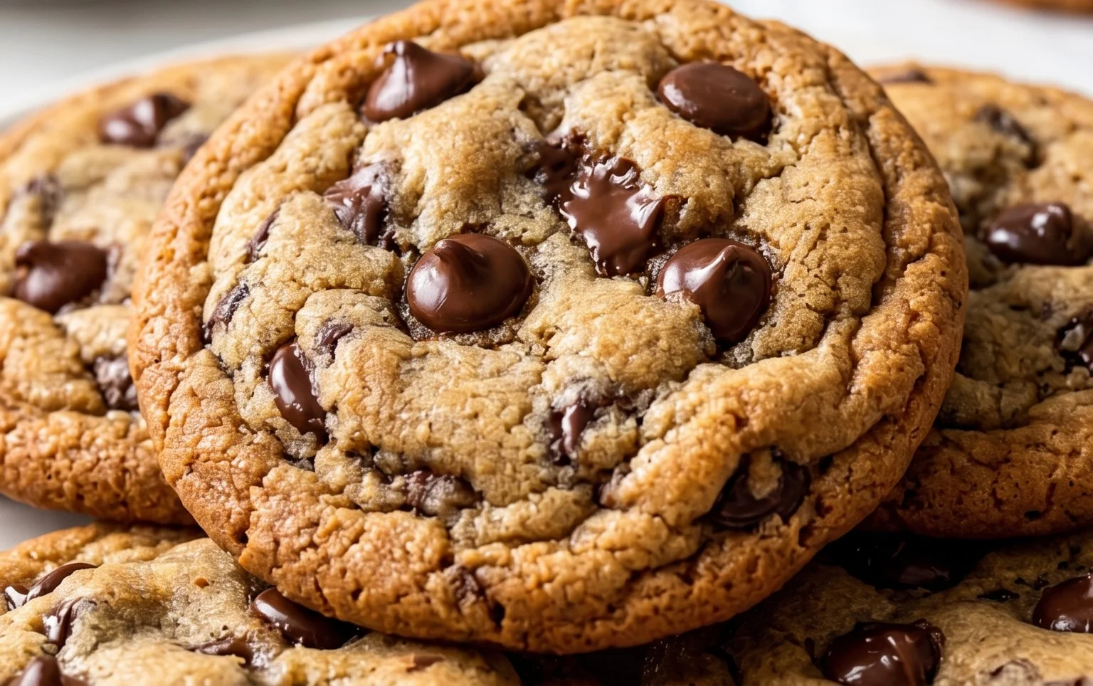 Crispy and Chewy Chocolate Chip Cookies