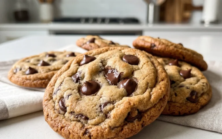 Crispy and Chewy Chocolate Chip Cookies
