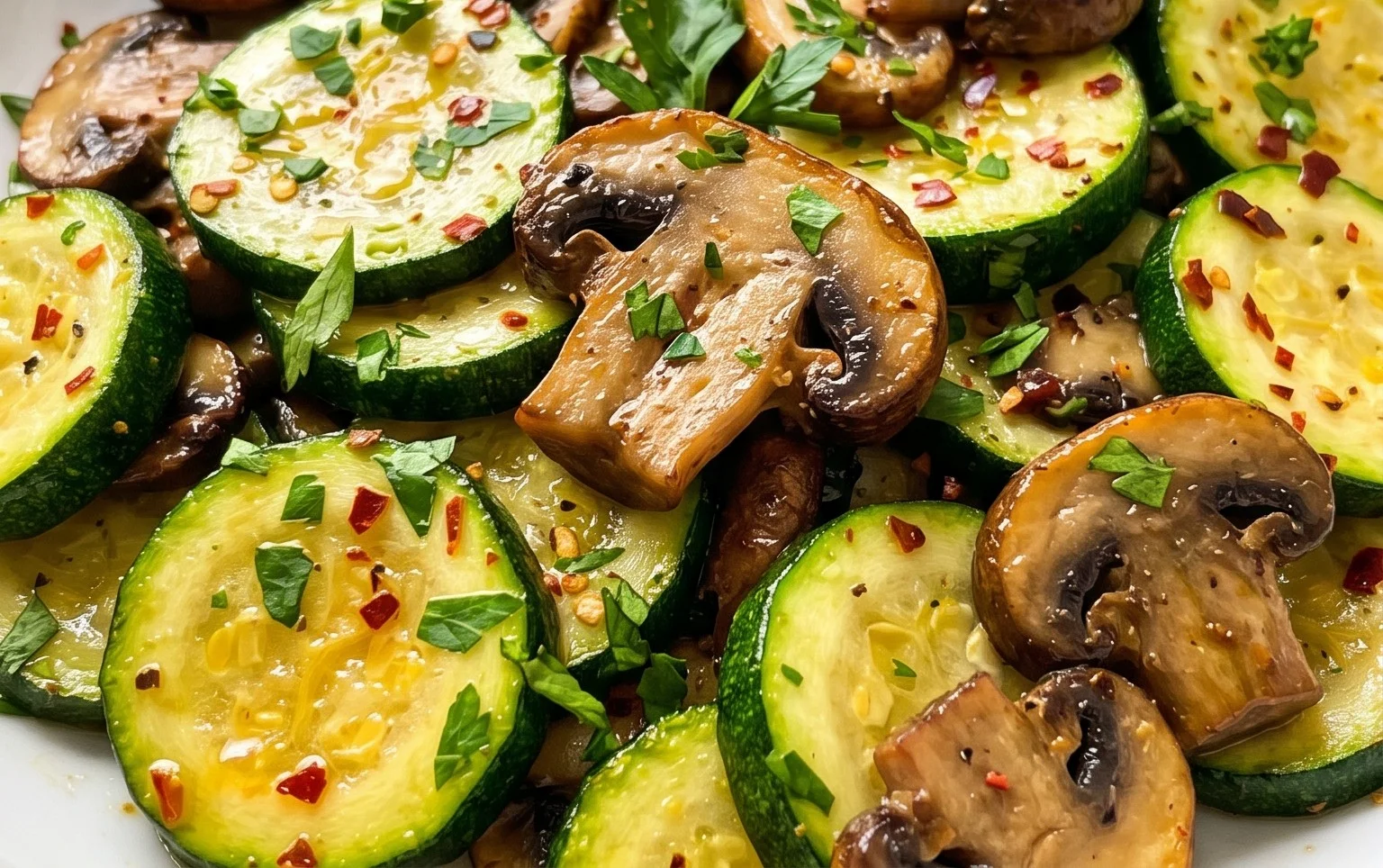Skillet Zucchini and Mushrooms