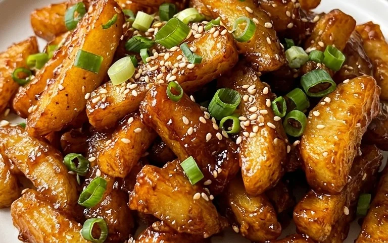Crispy Honey Chilli Potatoes