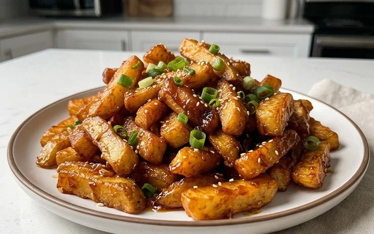Crispy Honey Chilli Potatoes