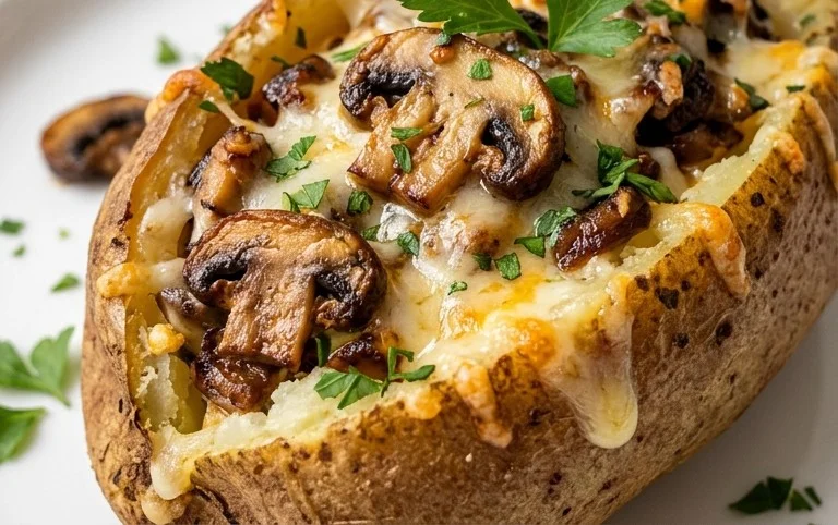 The Ultimate Stuffed Baked Potatoes with Mushrooms