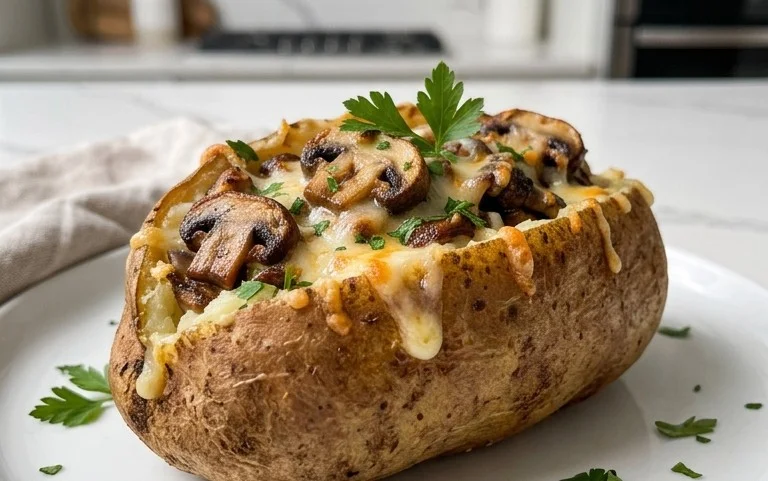 The Ultimate Stuffed Baked Potatoes with Mushrooms