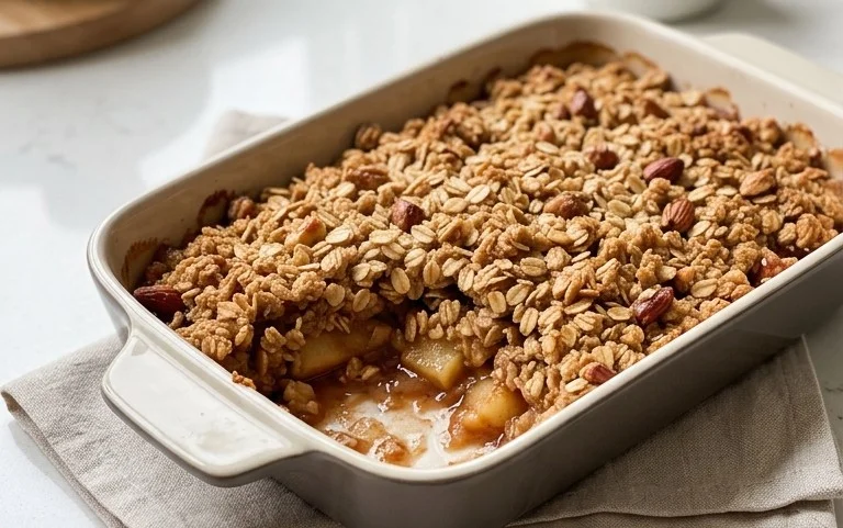 Healthy Breakfast Apple Crum extractble