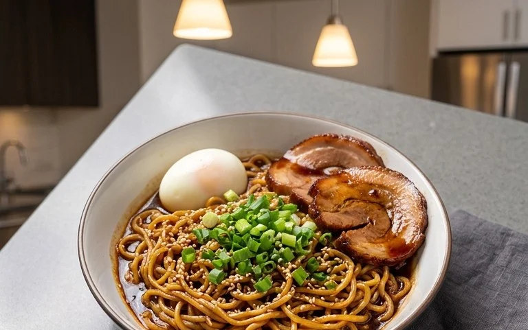 Easy Saucy Ramen Noodles