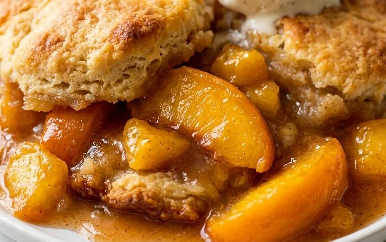 The Easiest Southern Peach Cobbler