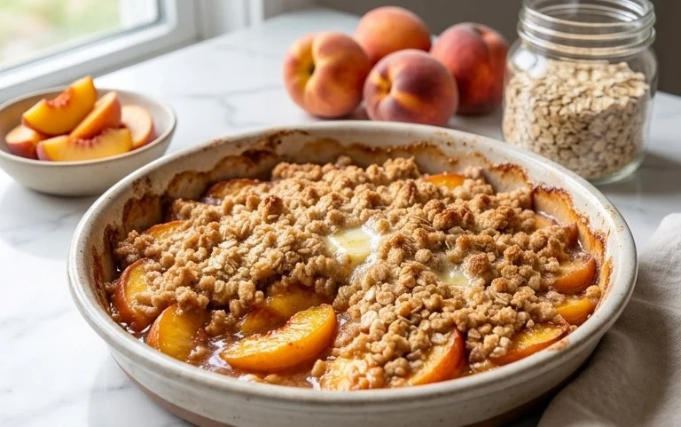 Fresh Peach Crisp Recipe