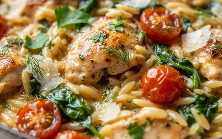 Chicken Orzo (30-Minutes, One-Pan)