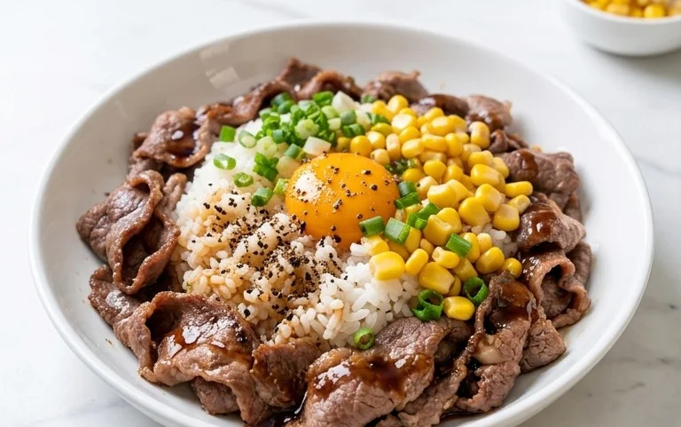 Beef Pepper Rice Bowl is a delicious meal option.