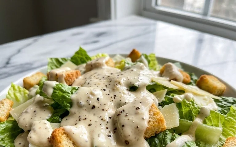 Caesar Salad Dressing (Classic, Creamy & 5 Minutes) 🥗