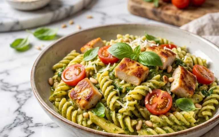 Creamy Chicken Pesto Pasta