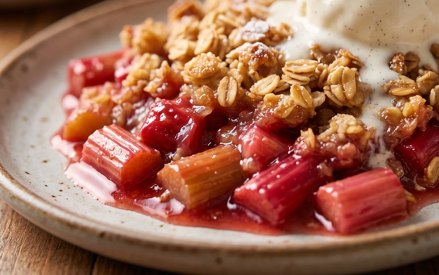Easy Rhubarb Crisp