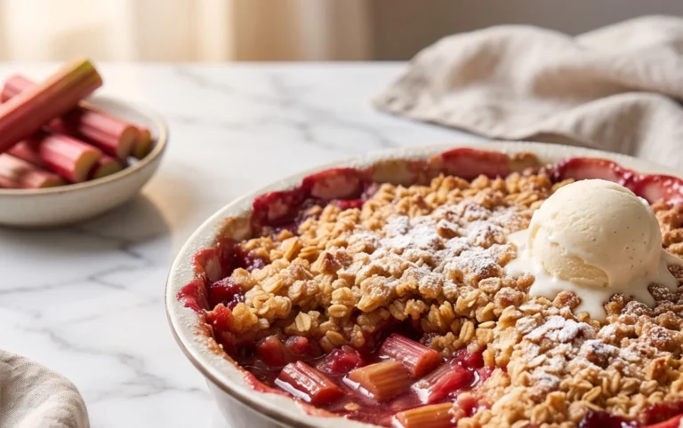 Easy Rhubarb Crisp