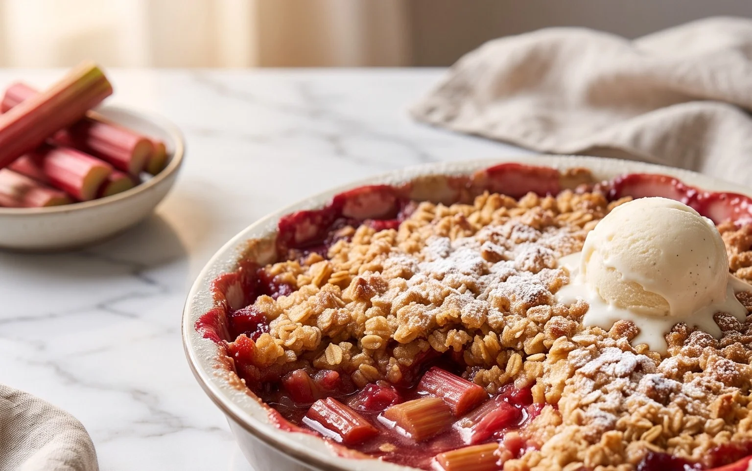 Easy Rhubarb Crisp