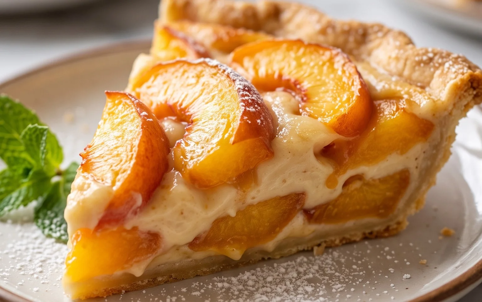 Peaches and Cream Pie