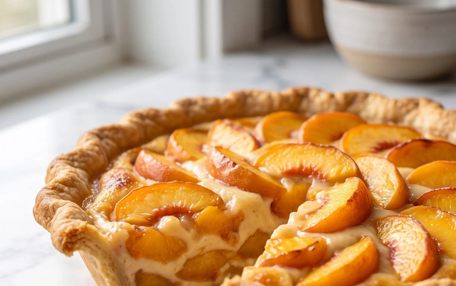 Peaches and Cream Pie