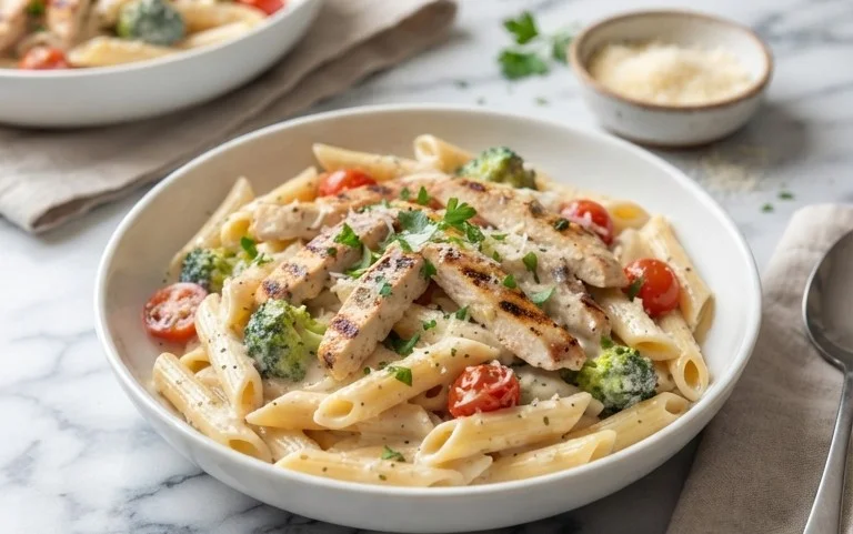 Low Calorie Chicken Alfredo