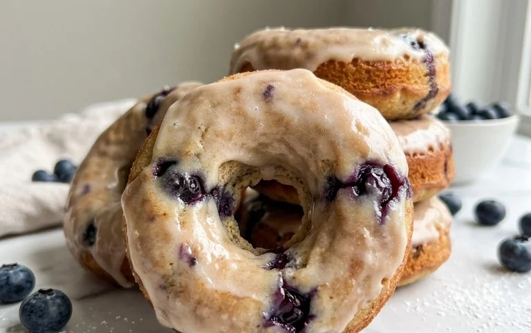 Blueberry Cake Donuts