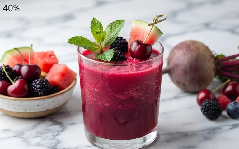 Watermelon Cherry Berry Beet Juice