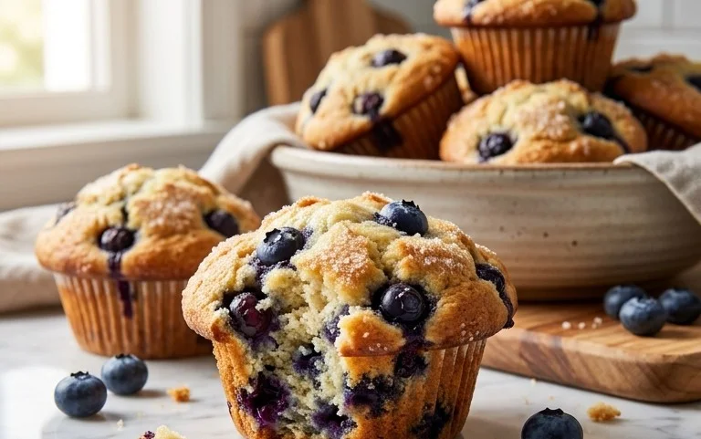Homemade Blueberry Muffins