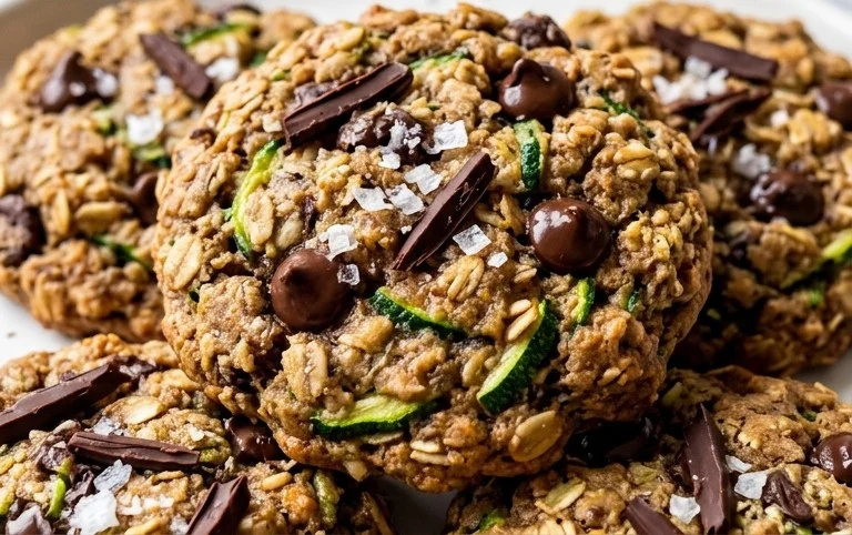 Healthy Zucchini Oatmeal Cookies