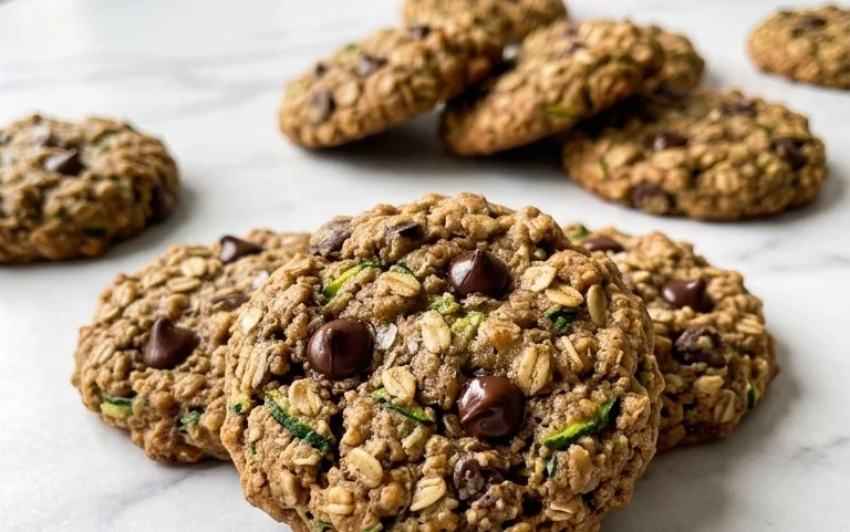 Healthy Zucchini Oatmeal Cookies