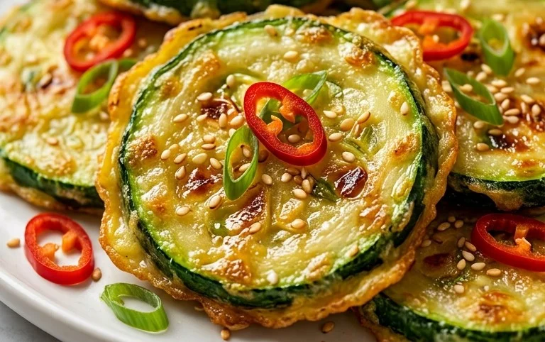 Quick & Easy Korean Zucchini Fritters (Hobak Jeon)