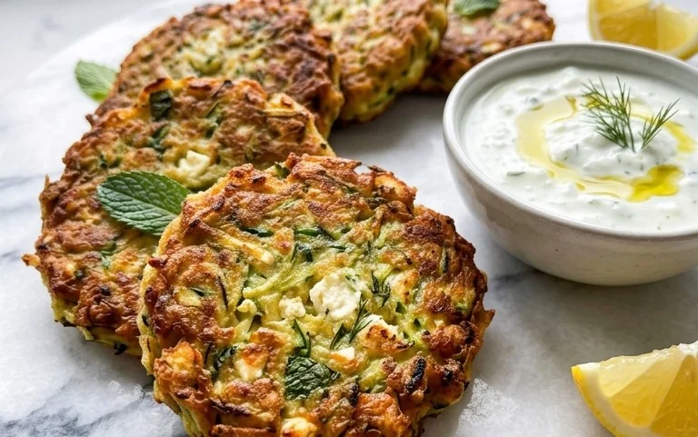 Kolokithokeftedes (Greek Zucchini Fritters)